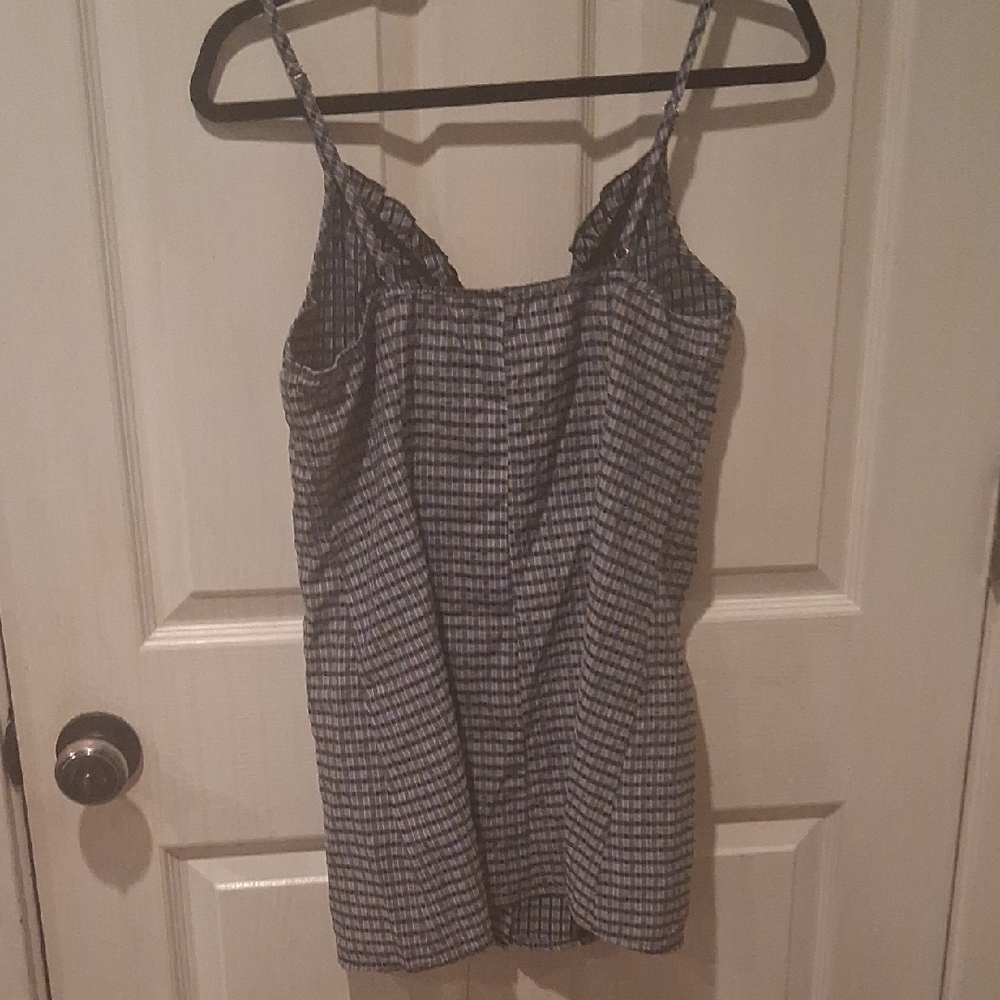 Women's Checkered Ruffle MINI DRESS - Picture 6 of 6